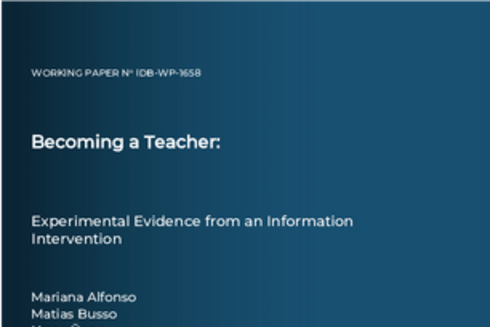 Cover for Becoming A Teacher - Publications - Inter American Development Bank - IDB